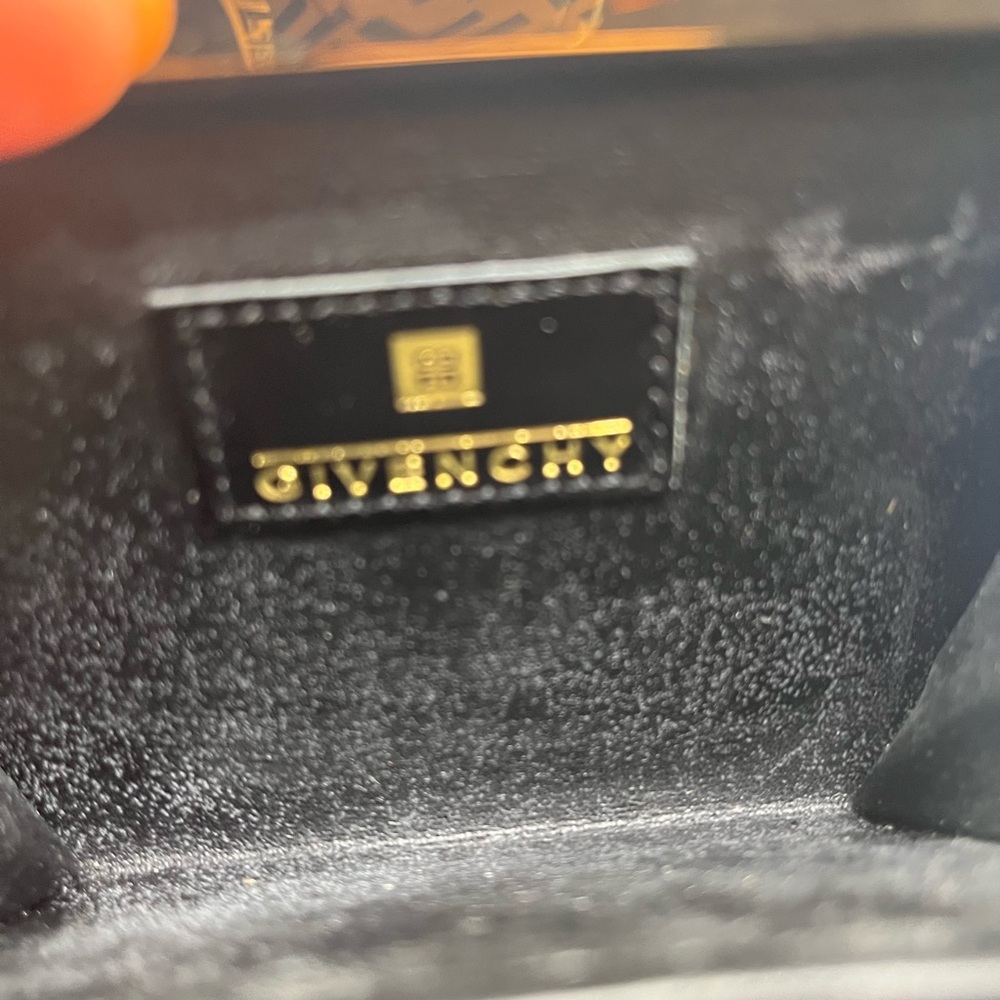 Givenchy Black and Gold Geometric Clutch - Picture 7 of 8